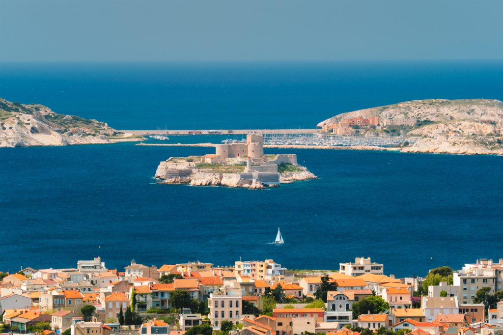 View of Marseille town. Marseille, France